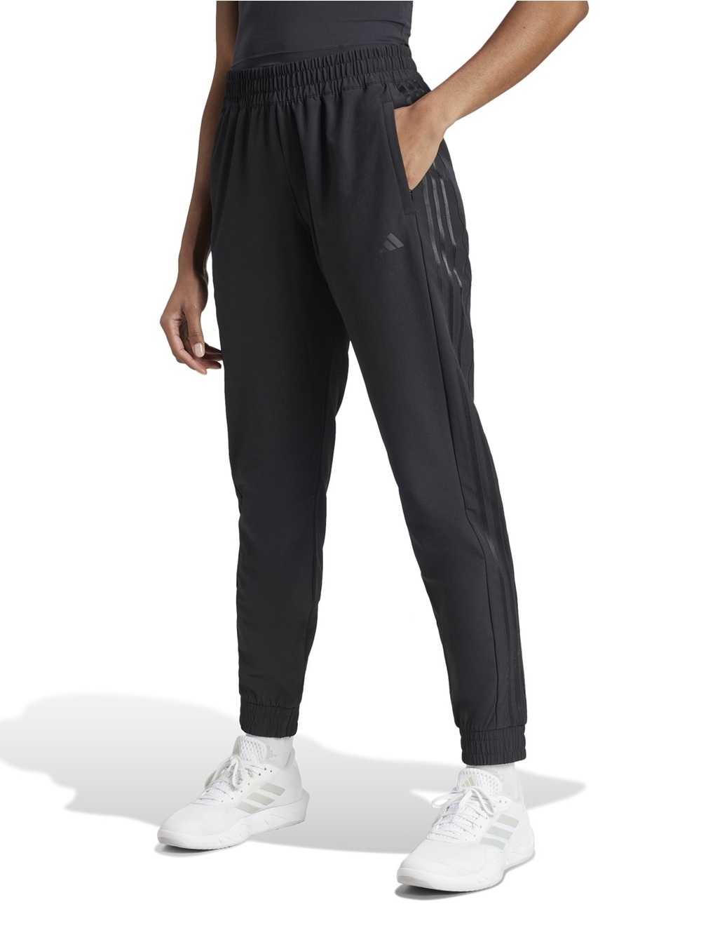 PACER ALL GYM 3-STRIPES WOVEN MID-RISE PANTS